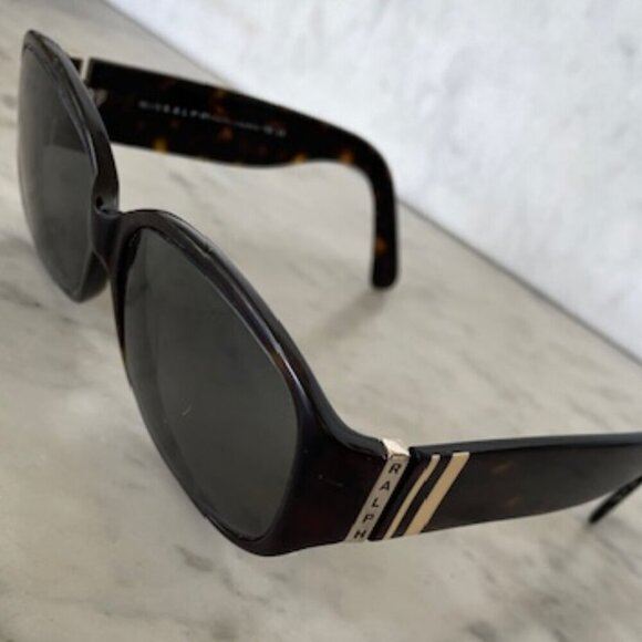 RALPH LAUREN Tortoiseshell Sunglasses Ivory Ribbon Mongram Temple 7585/S - Picture 2 of 16